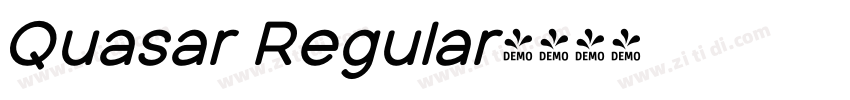 Quasar Regular字体转换